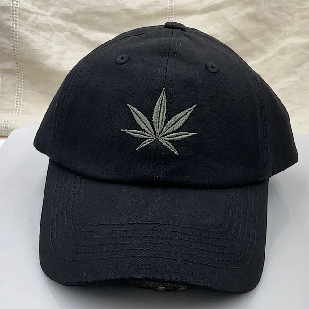 Lucky Highest Quality Stainstitch Black Baseball Cap, Adjustable Head Size.